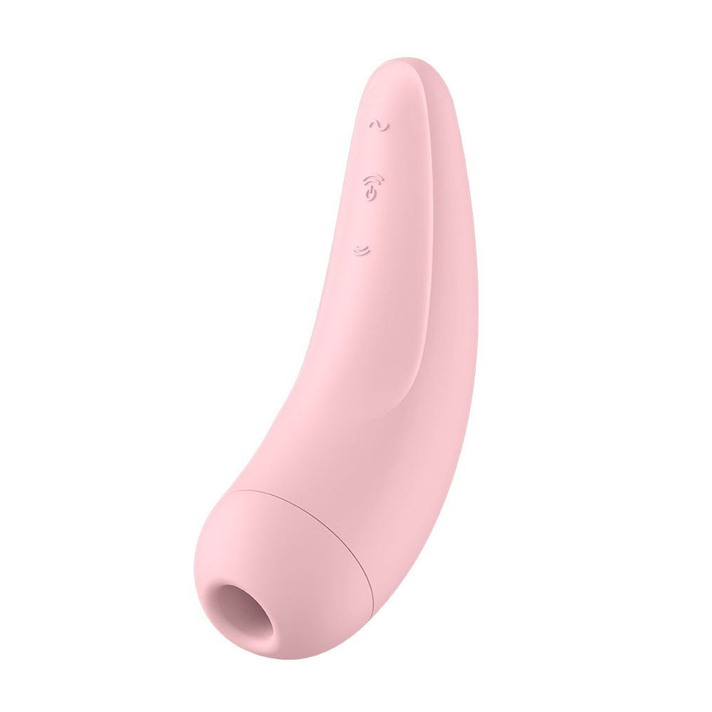 Satisfyer App Enabled Curvy 2 Plus Clitoral Massager Pink - Peaches & Cream