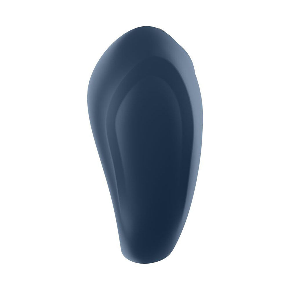 Satisfyer App Enabled Strong One Cock Ring Blue - Peaches & Cream