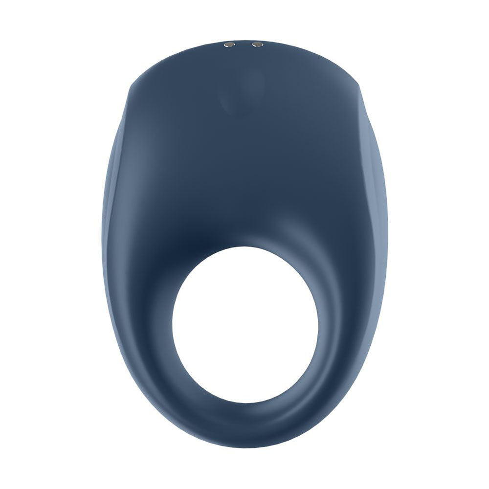 Satisfyer App Enabled Strong One Cock Ring Blue - Peaches & Cream