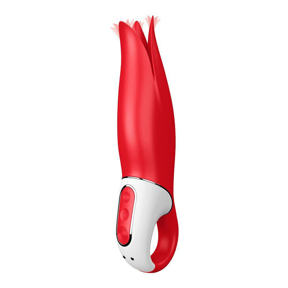 Satisfyer Power Flower Clitoral Vibrator - Peaches & Cream