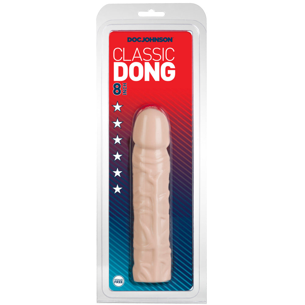 Classic Dong 8 Inches Flesh Pink - Peaches & Cream