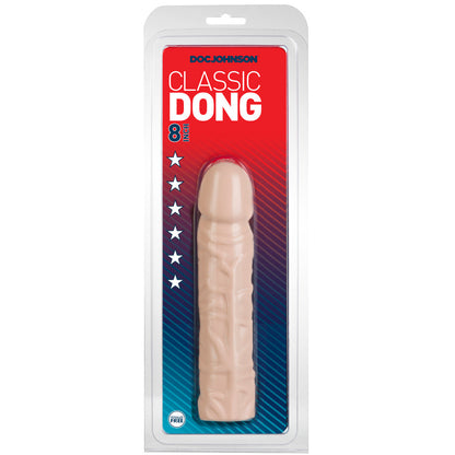 Classic Dong 8 Inches Flesh Pink - Peaches & Cream