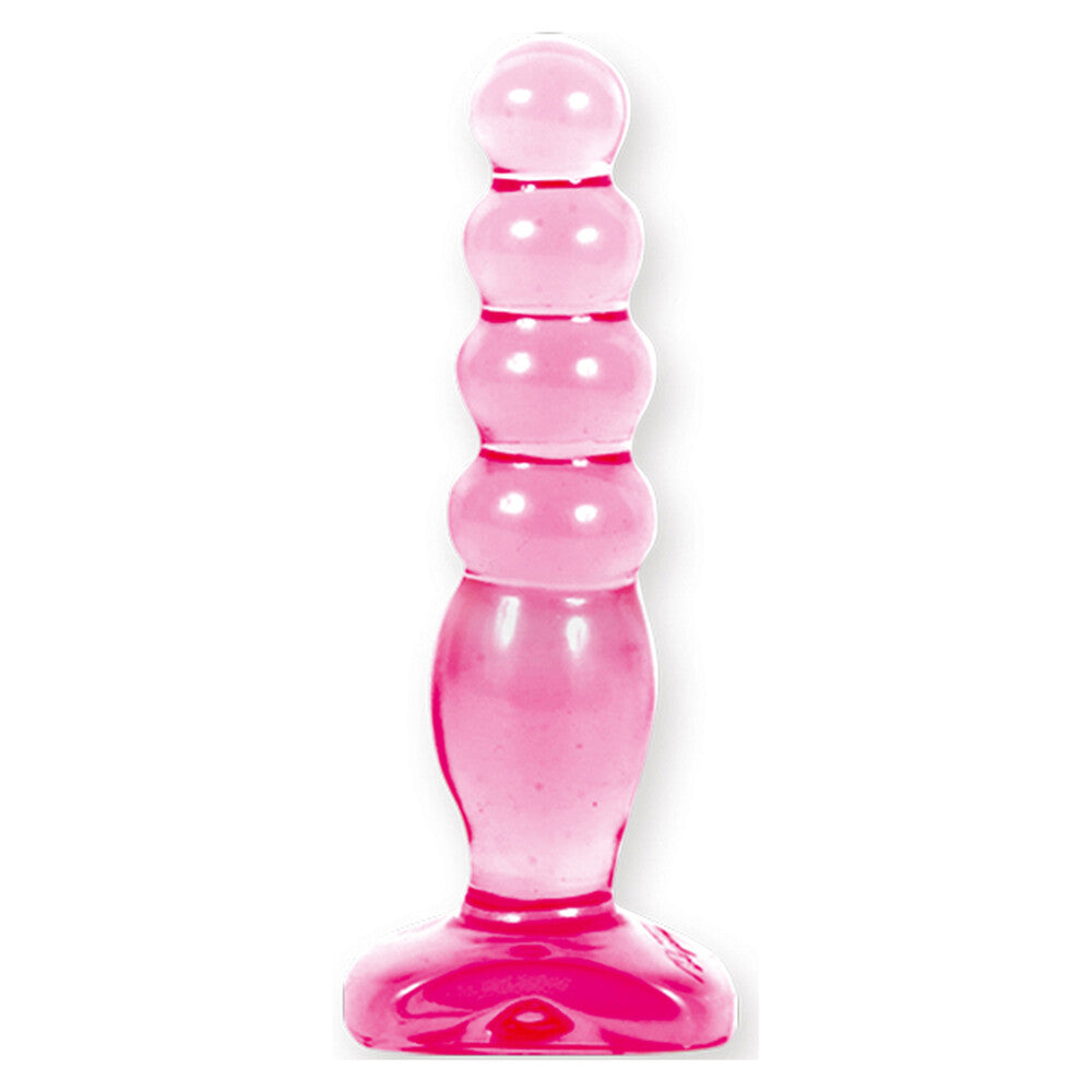 Crystal Jellies Anal Delight Butt Plug Pink - Peaches & Cream