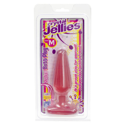 Crystal Jellies Medium Butt Plug Pink - Peaches & Cream