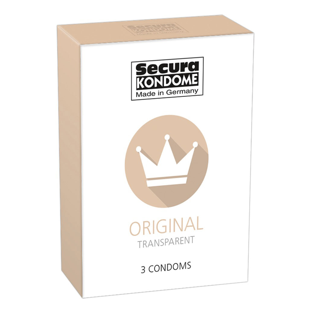 Secura Kondome Original Transparent x3 Condoms - Peaches & Cream