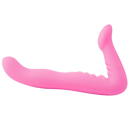 Fetish Fantasy Elite Strapless Strap On 8 Inch Pink - Peaches & Cream