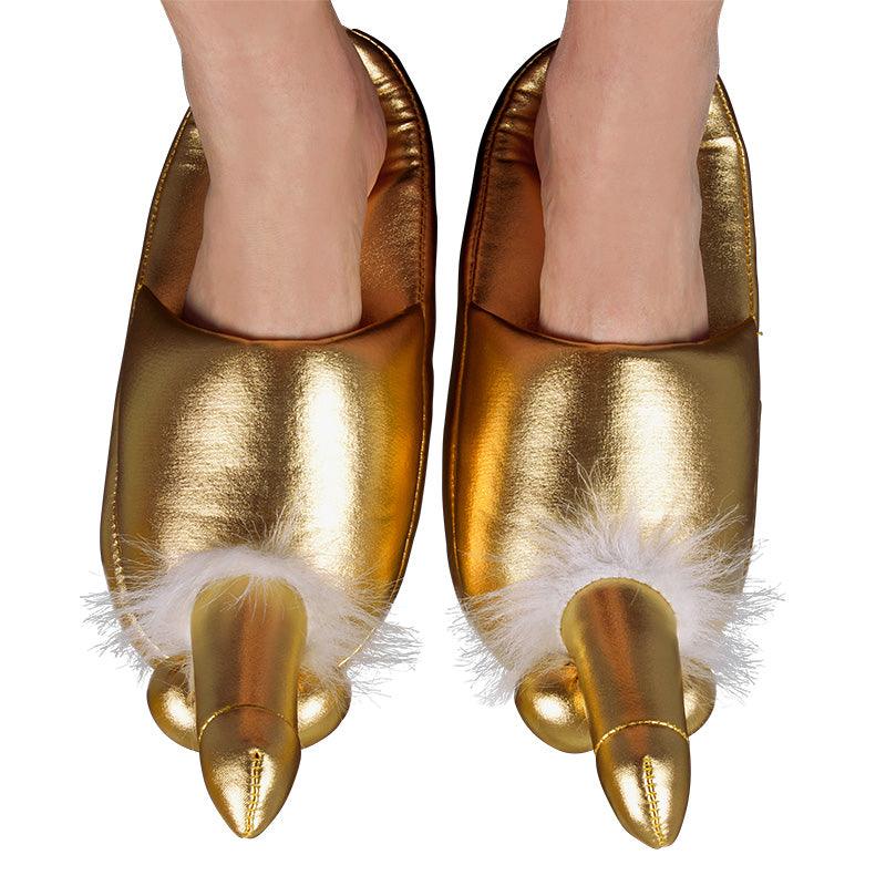 Golden Penis Slippers - Peaches & Cream