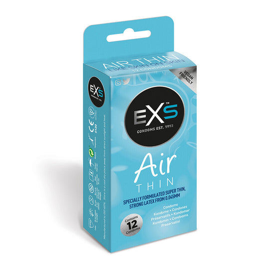 EXS Air Thin Condoms 12 Pack - Peaches & Cream