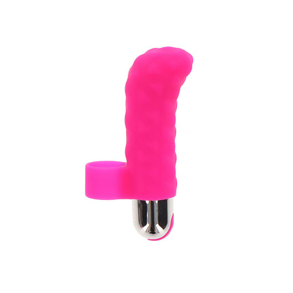 ToyJoy Tickle Pleaser Rechargeable Finger Vibe - Peaches & Cream