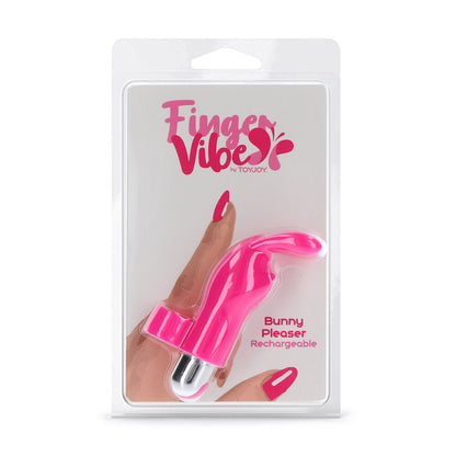 ToyJoy Bunny Pleaser Rechargeable Finger Vibe - Peaches & Cream