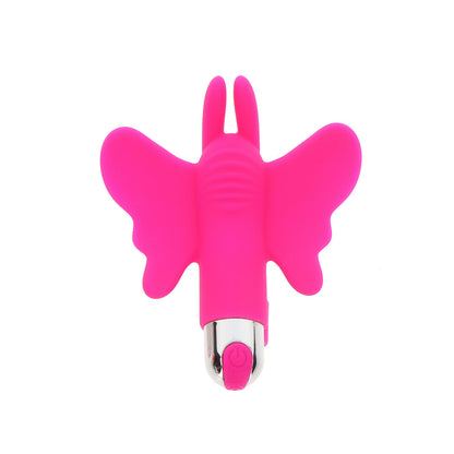 ToyJoy Butterfly Pleaser Rechargeable Finger Vibe - Peaches & Cream