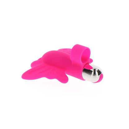 ToyJoy Butterfly Pleaser Rechargeable Finger Vibe - Peaches & Cream