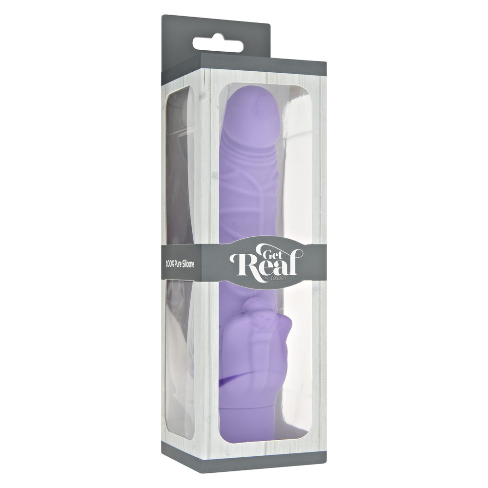 ToyJoy Get Real Classic Stim Vibrator Purple - Peaches & Cream