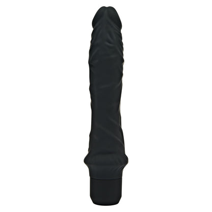 ToyJoy Get Real Classic Silicone Vibrator Black - Peaches & Cream