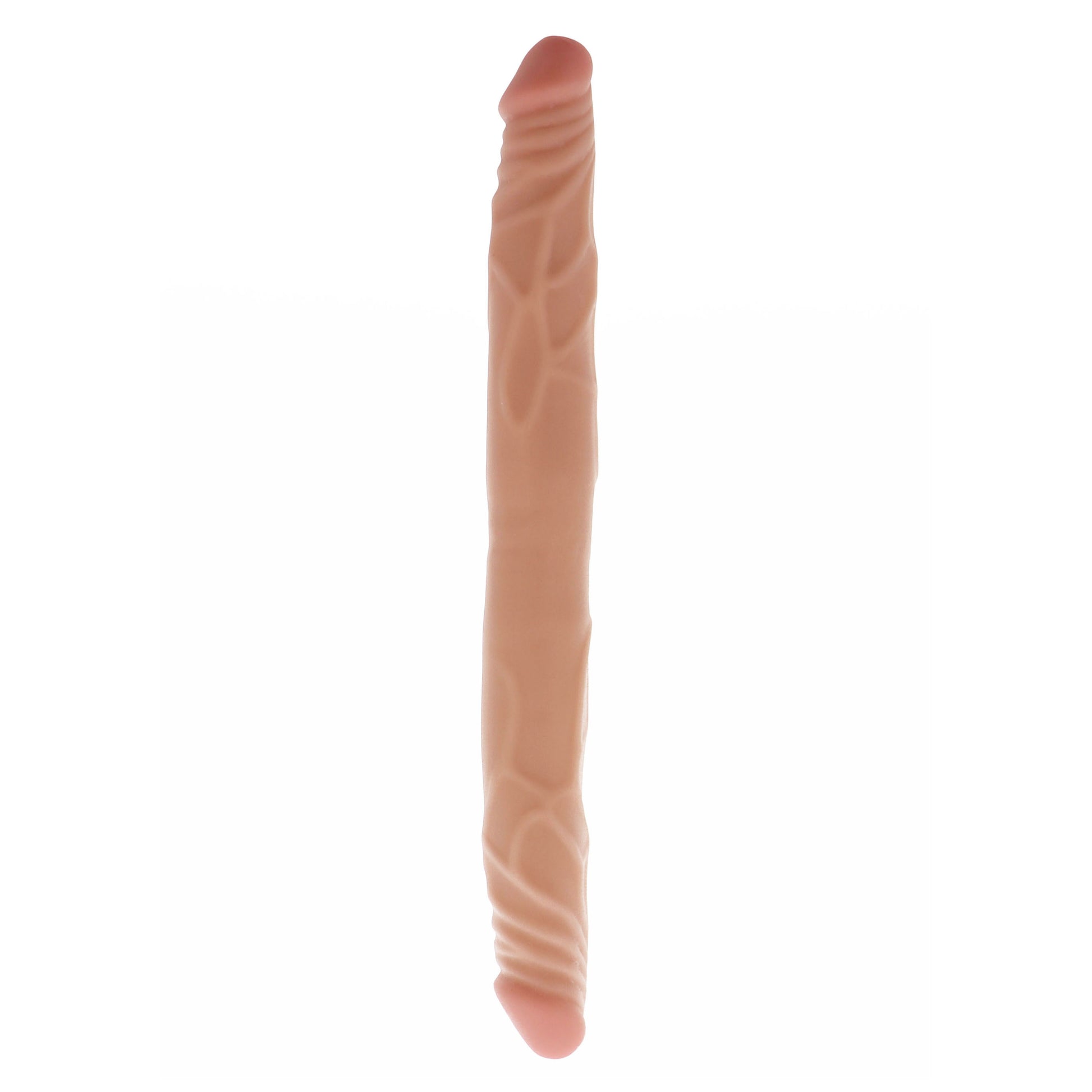 Get Real 14 Inch Flesh Double Dildo - Peaches & Cream