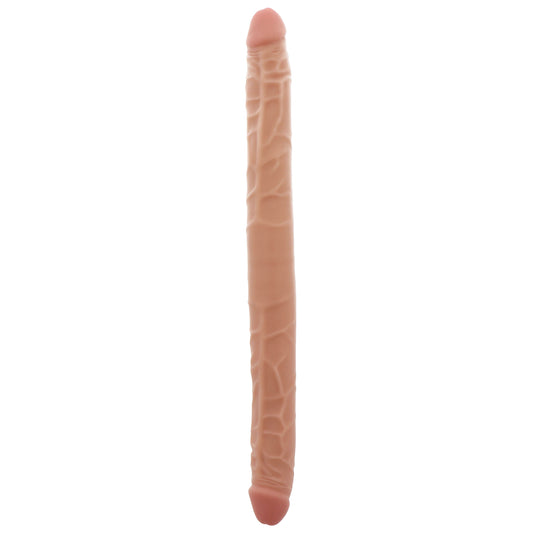 Get Real 16 Inch Flesh Double Dildo - Peaches & Cream