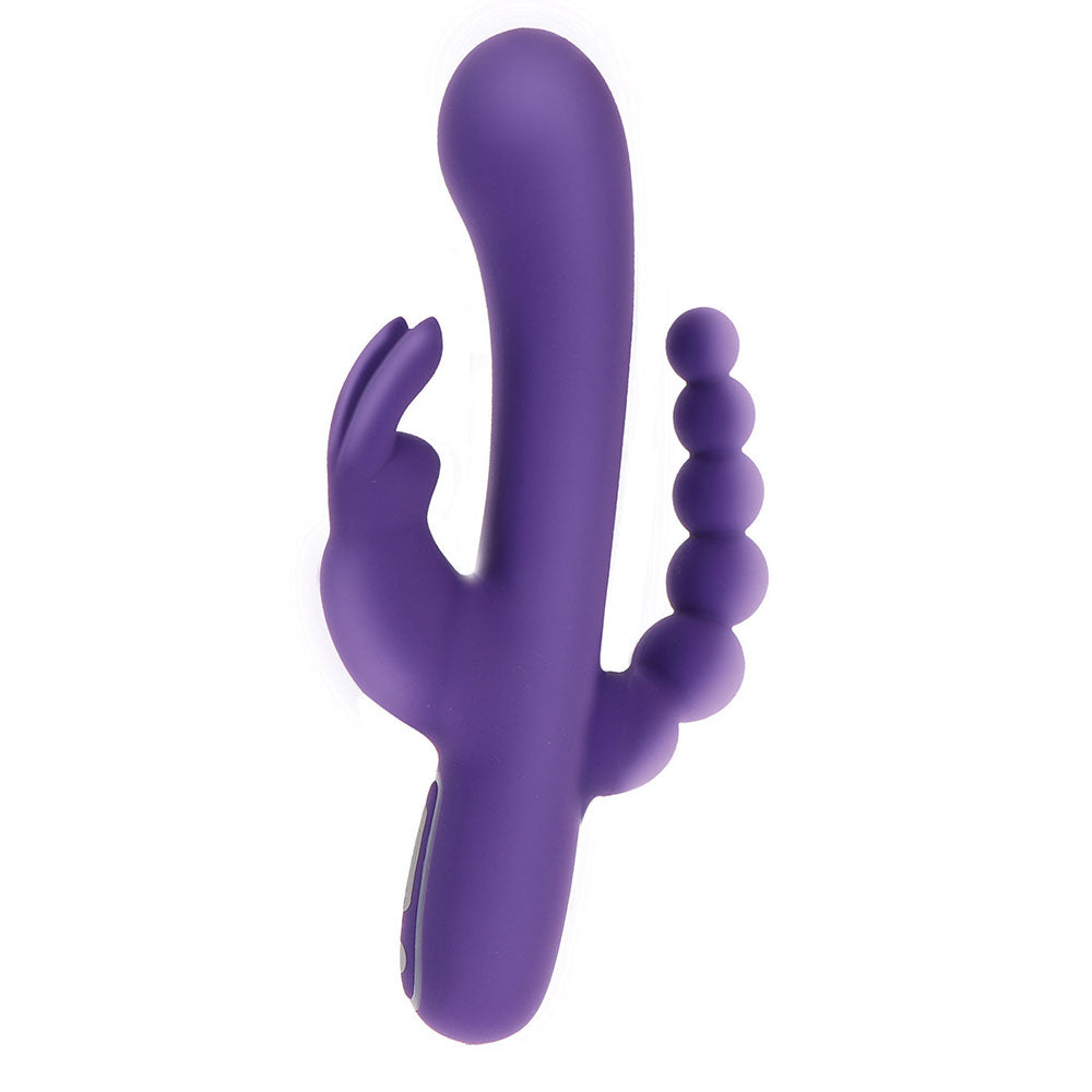 ToyJoy Love Rabbit Triple Pleasure Vibrator - Peaches & Cream