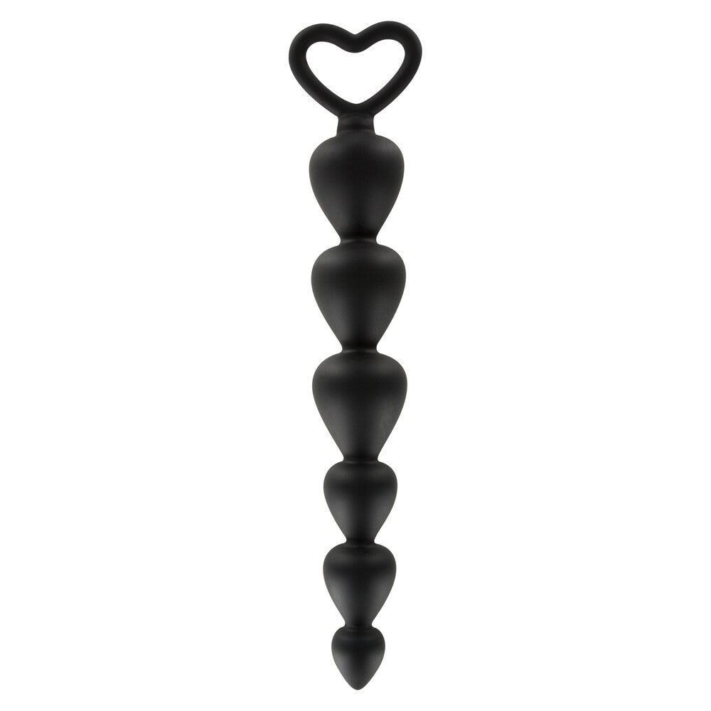 ToyJoy Anal Play Bottom Beads Black - Peaches & Cream