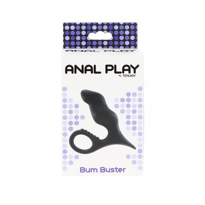 ToyJoy Anal Play Bum Buster Prostate Massager Black - Peaches & Cream