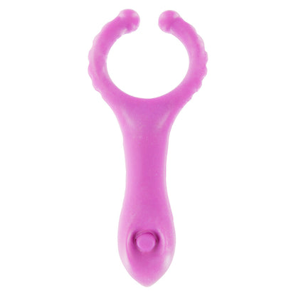 ToyJoy Vibrating ClitStim CRing - Peaches & Cream