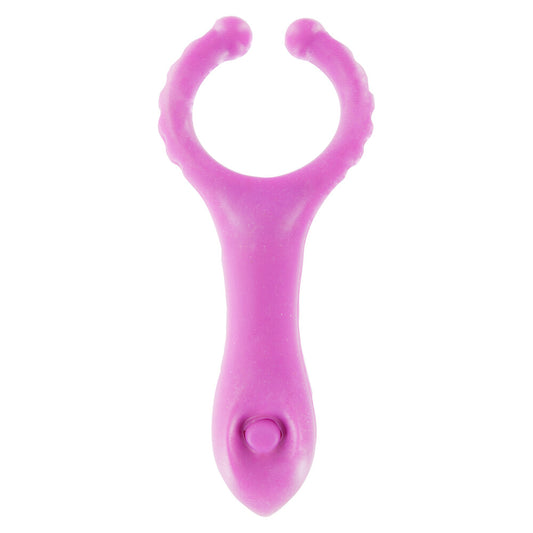 ToyJoy Vibrating ClitStim CRing - Peaches & Cream