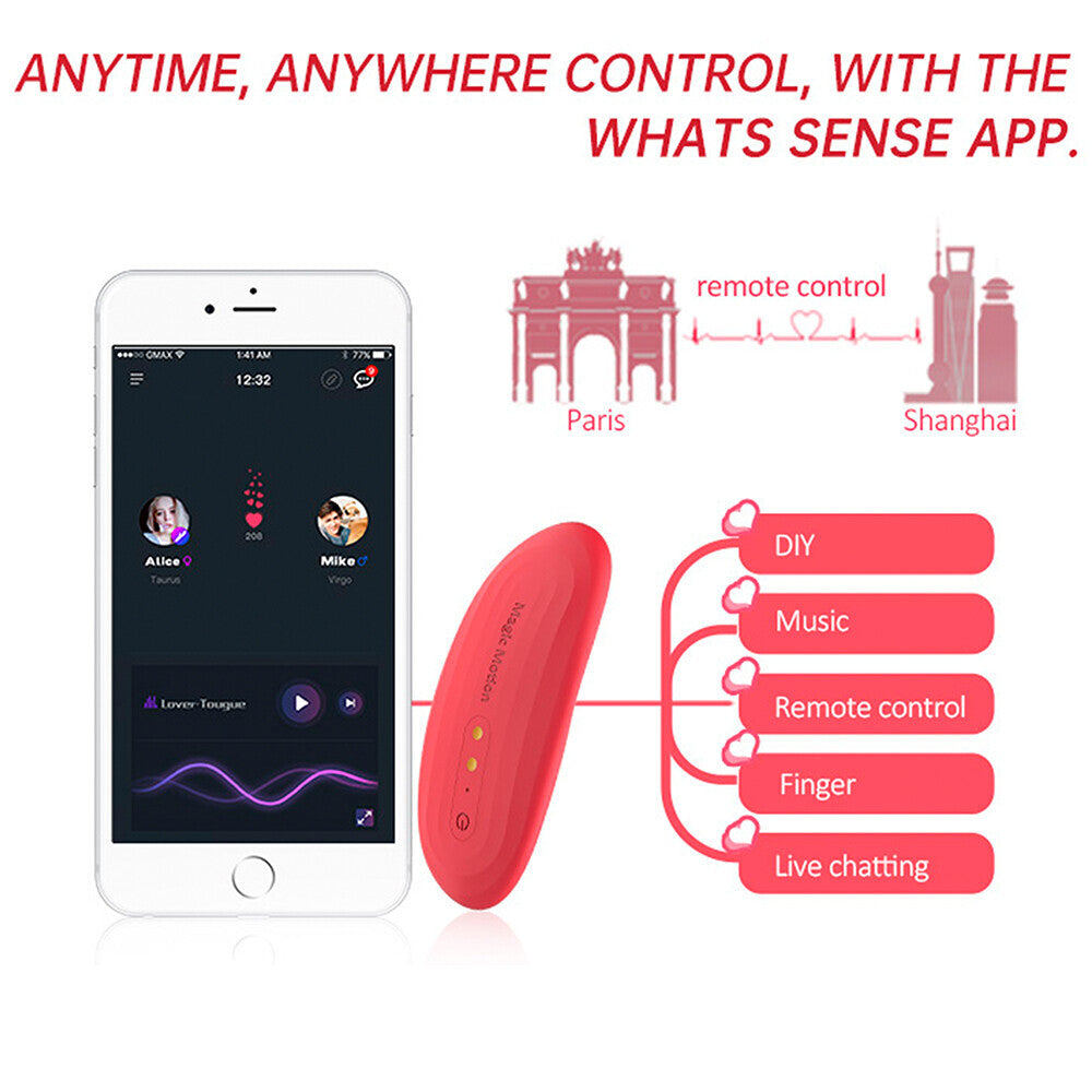 Magic Motion Nyx Smart Panty Vibrator - Peaches & Cream