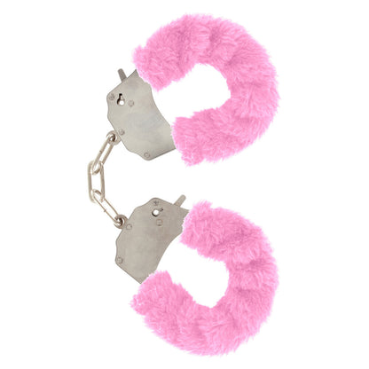 ToyJoy Furry Fun Wrist Cuffs Pink - Peaches & Cream