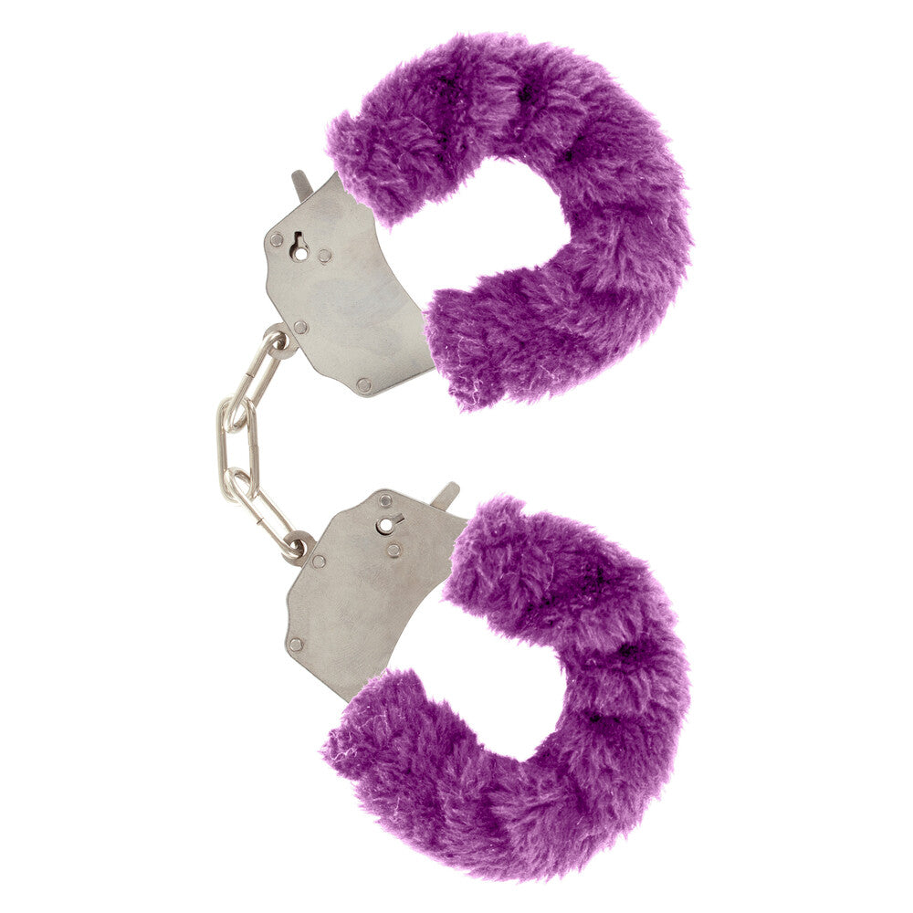 ToyJoy Furry Fun Wrist Cuffs Purple - Peaches & Cream