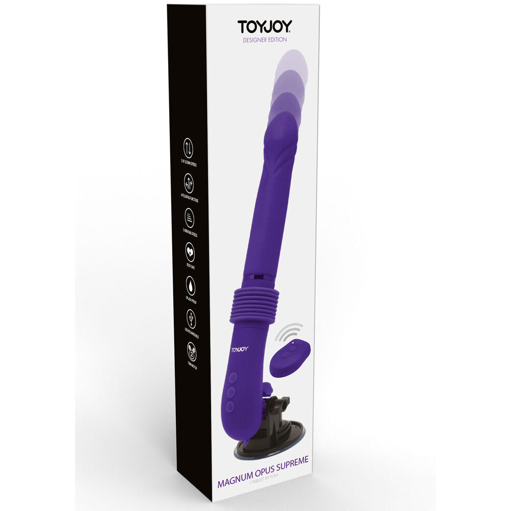 ToyJoy Magnum Opus Supreme Thruster 2 Vibrator - Peaches & Cream