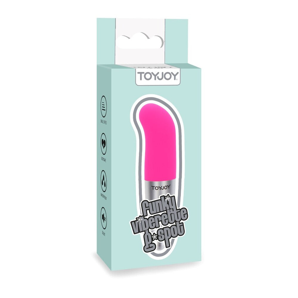 Toyjoy Funky Viberette Mini G Spot Vibrator Violet - Peaches & Cream