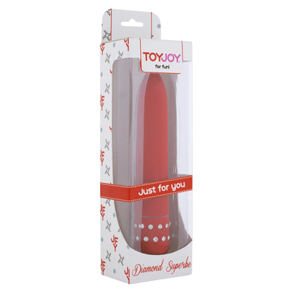 ToyJoy Diamond Red Superbe Mini Vibrator - Peaches & Cream