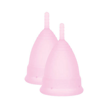 Mae B Intimate Health 2 Small Menstrual Cups - Peaches & Cream