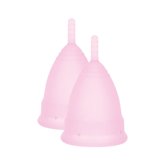 Mae B Intimate Health 2 Small Menstrual Cups - Peaches & Cream