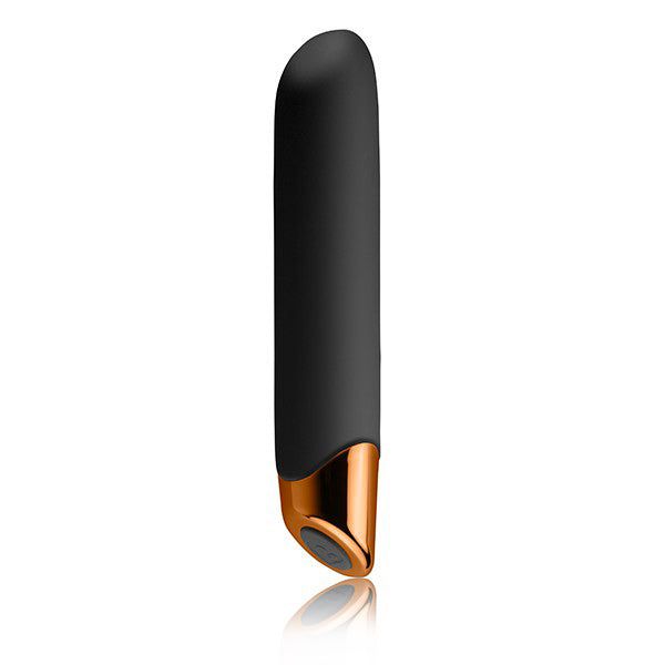 Rocks Off Chaiamo Black Rechargeable Vibrator - Peaches & Cream