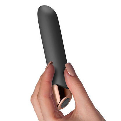 Rocks Off Chaiamo Black Rechargeable Vibrator - Peaches & Cream