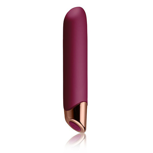 Rocks Off Chaiamo Burgundy Rechargeable Vibrator - Peaches & Cream