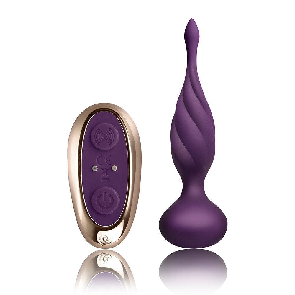 Rocks Off Petite Sensations Discover Butt Plug Purple - Peaches & Cream