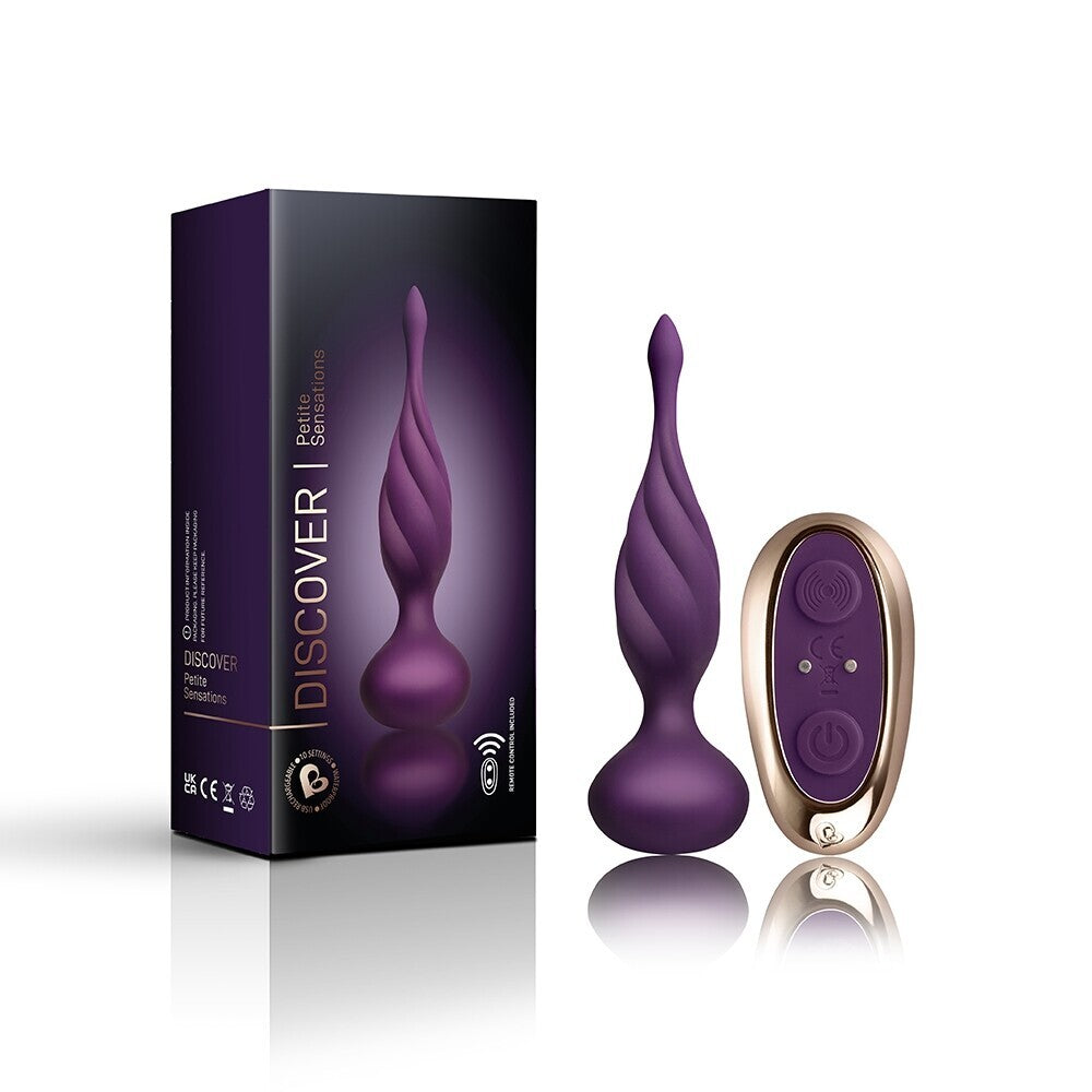 Rocks Off Petite Sensations Discover Butt Plug Purple - Peaches & Cream