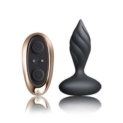 Rocks Off Petite Sensations Desire Butt Plug Black - Peaches & Cream