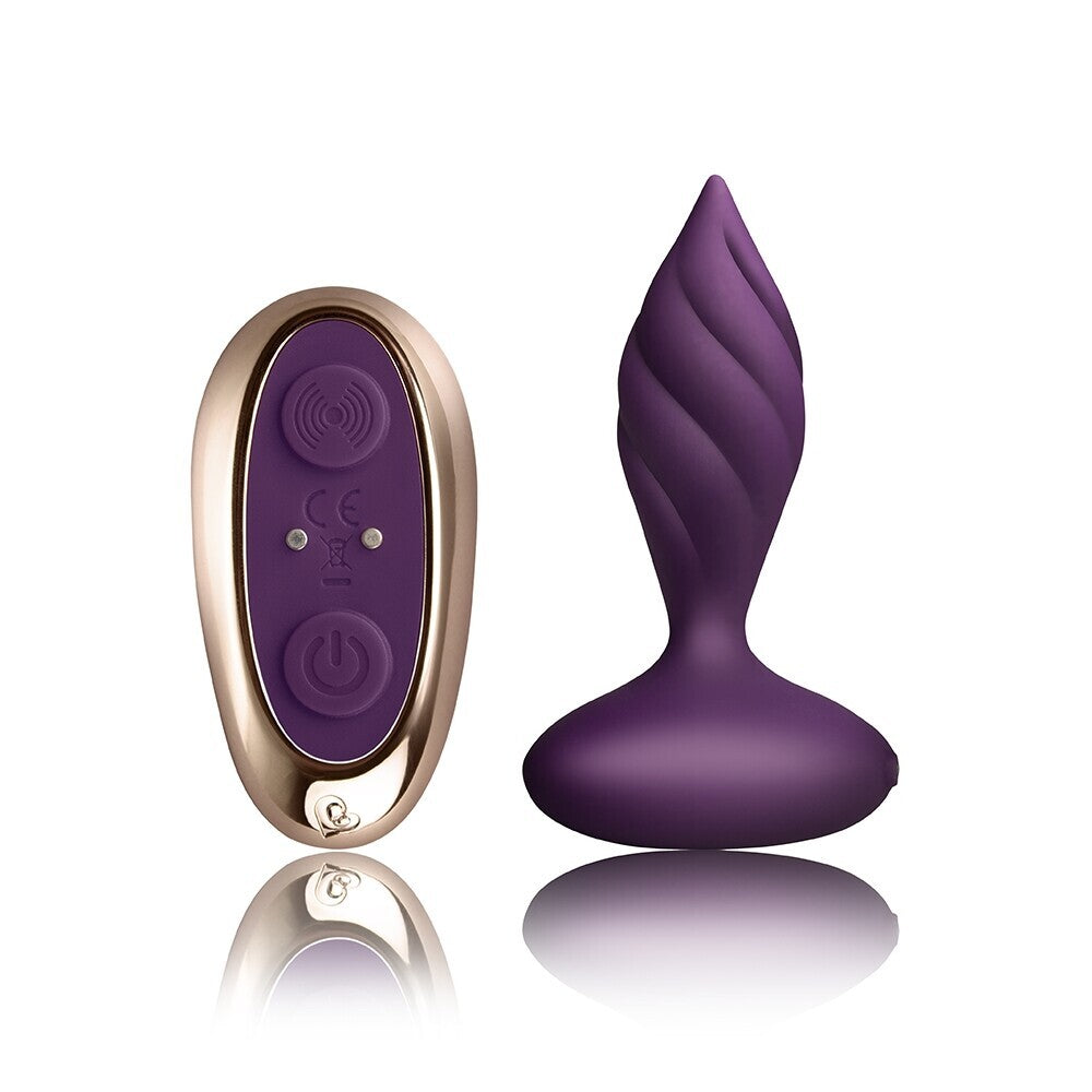 Rocks Off Petite Sensations Desire Butt Plug Purple - Peaches & Cream