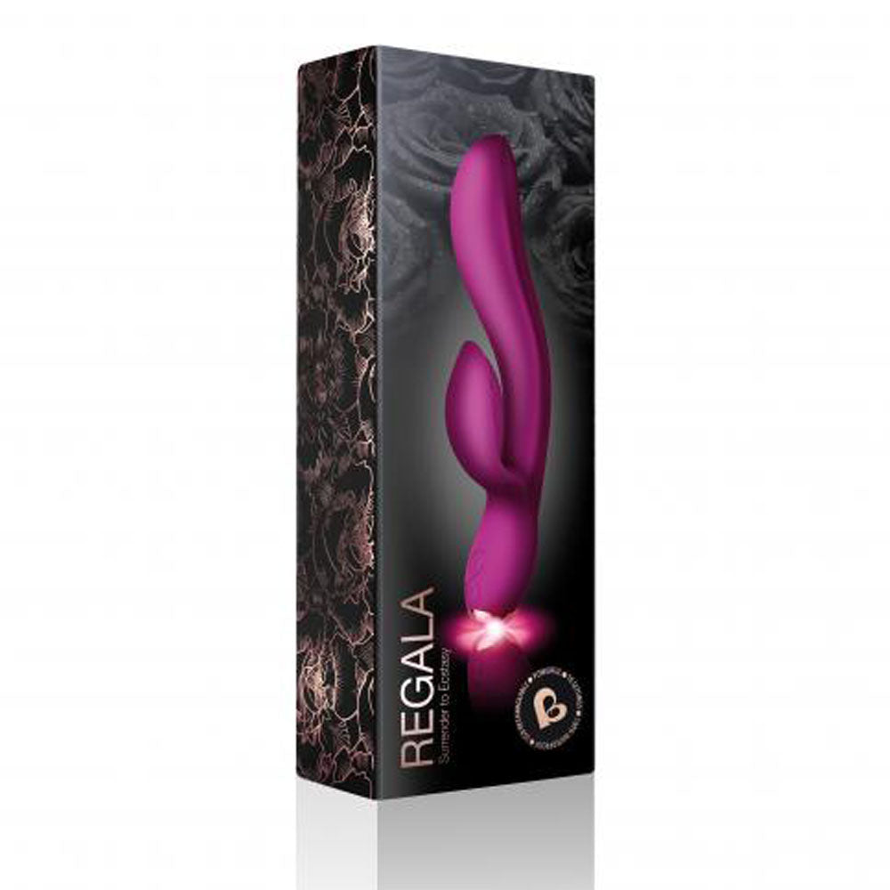 Rocks Off Regala Clitoral Vibrator Fuchsia - Peaches & Cream