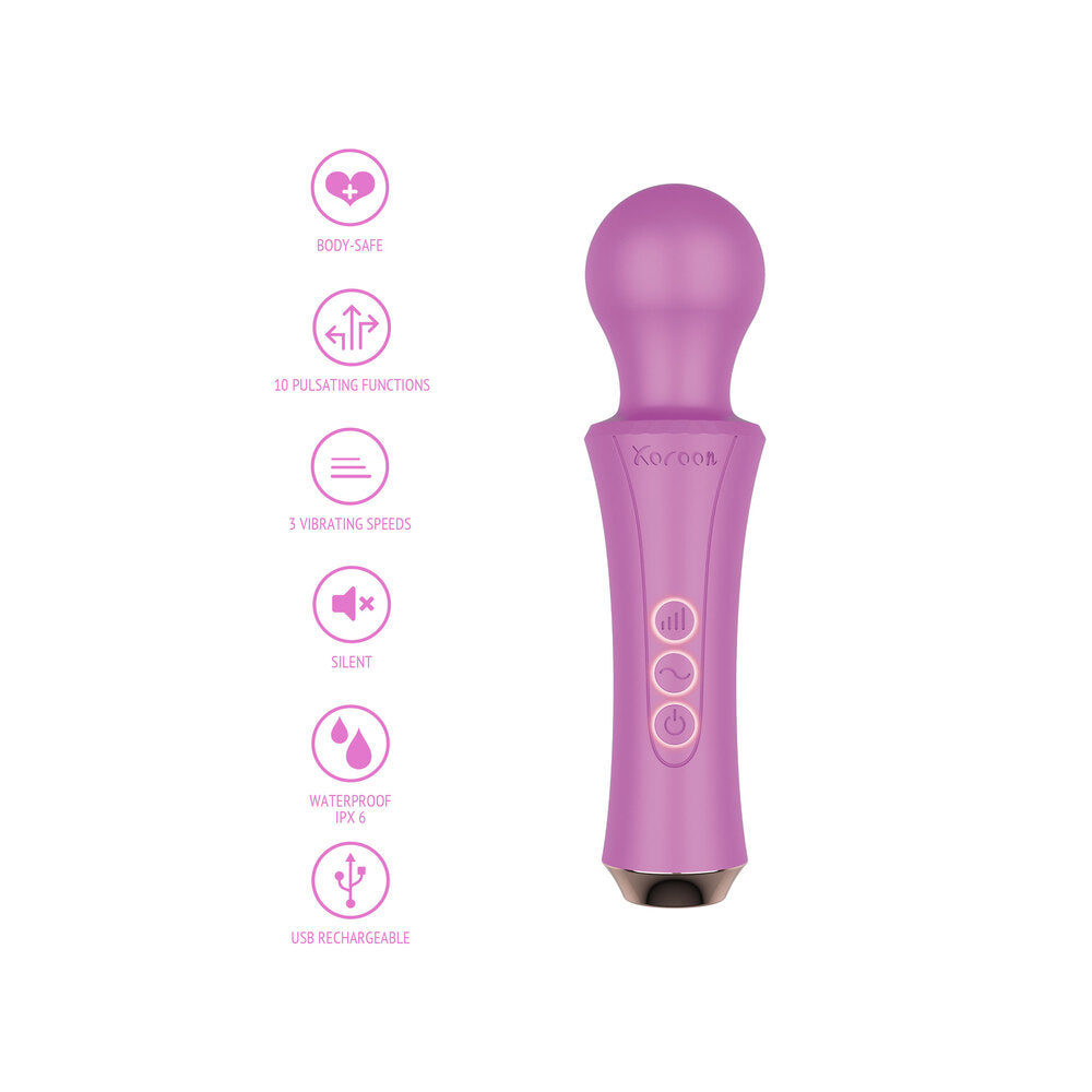 Xocoon The Personal Wand Purple - Peaches & Cream