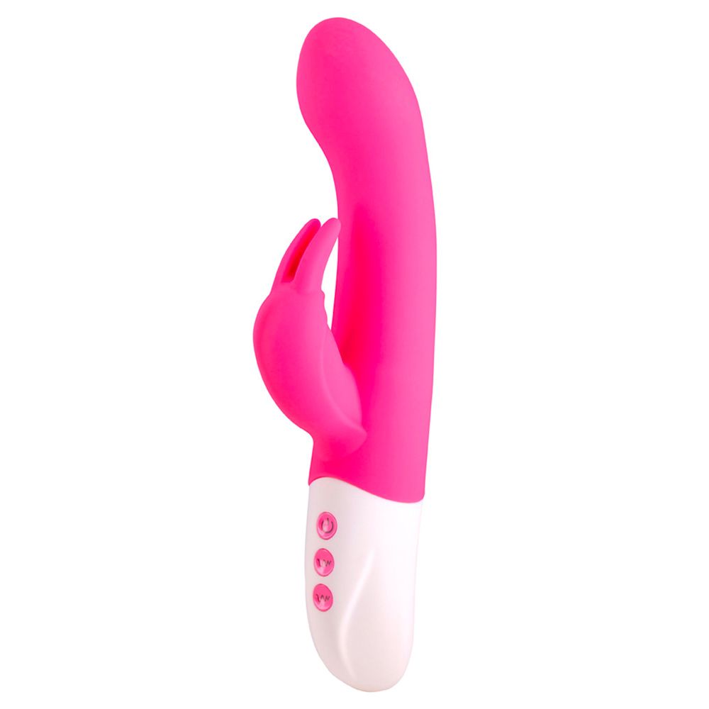 Rechargeable Intence Power Rabbit Vibrator - Peaches & Cream