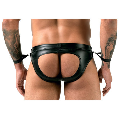 Svenjoyment Jock Brief With Handcuffs - Peaches & Cream