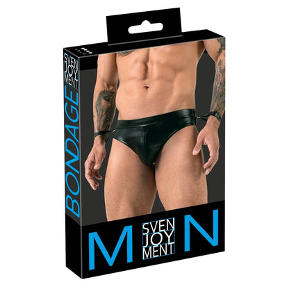 Svenjoyment Jock Brief With Handcuffs - Peaches & Cream