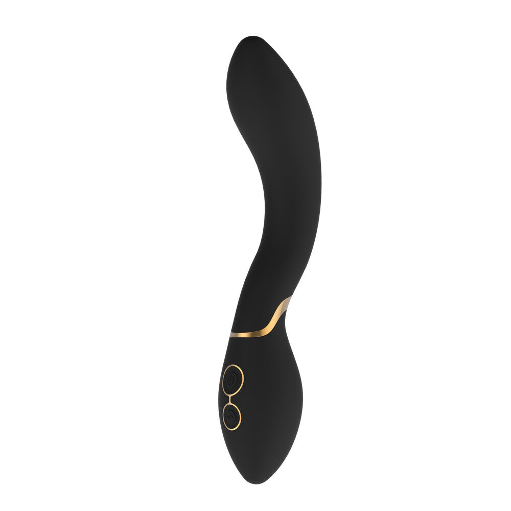 Elite Josephine Black Vibrator - Peaches & Cream