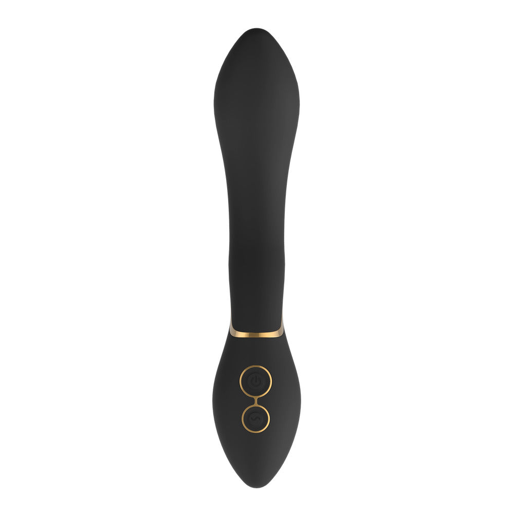 Elite Josephine Black Vibrator - Peaches & Cream