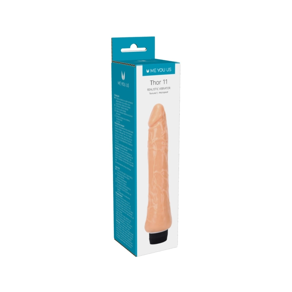 Me You Us Thor 11 Realistic Vibrator - Peaches & Cream