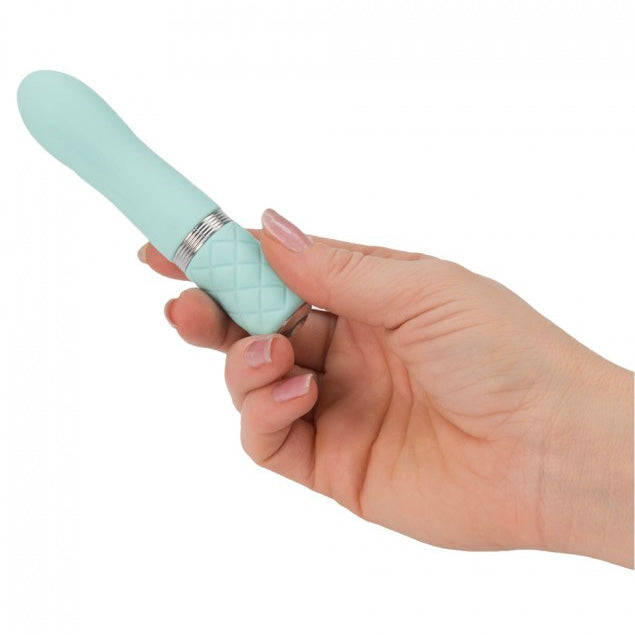 Pillow Talk Flirty Rechargeable Bullet Teal - Peaches & Cream