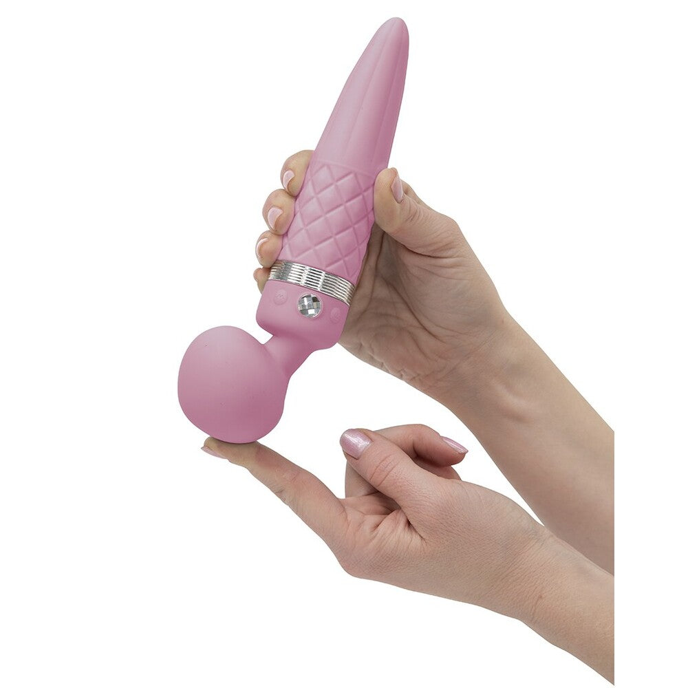 Pillow Talk Sultray Wand Massager - Peaches & Cream